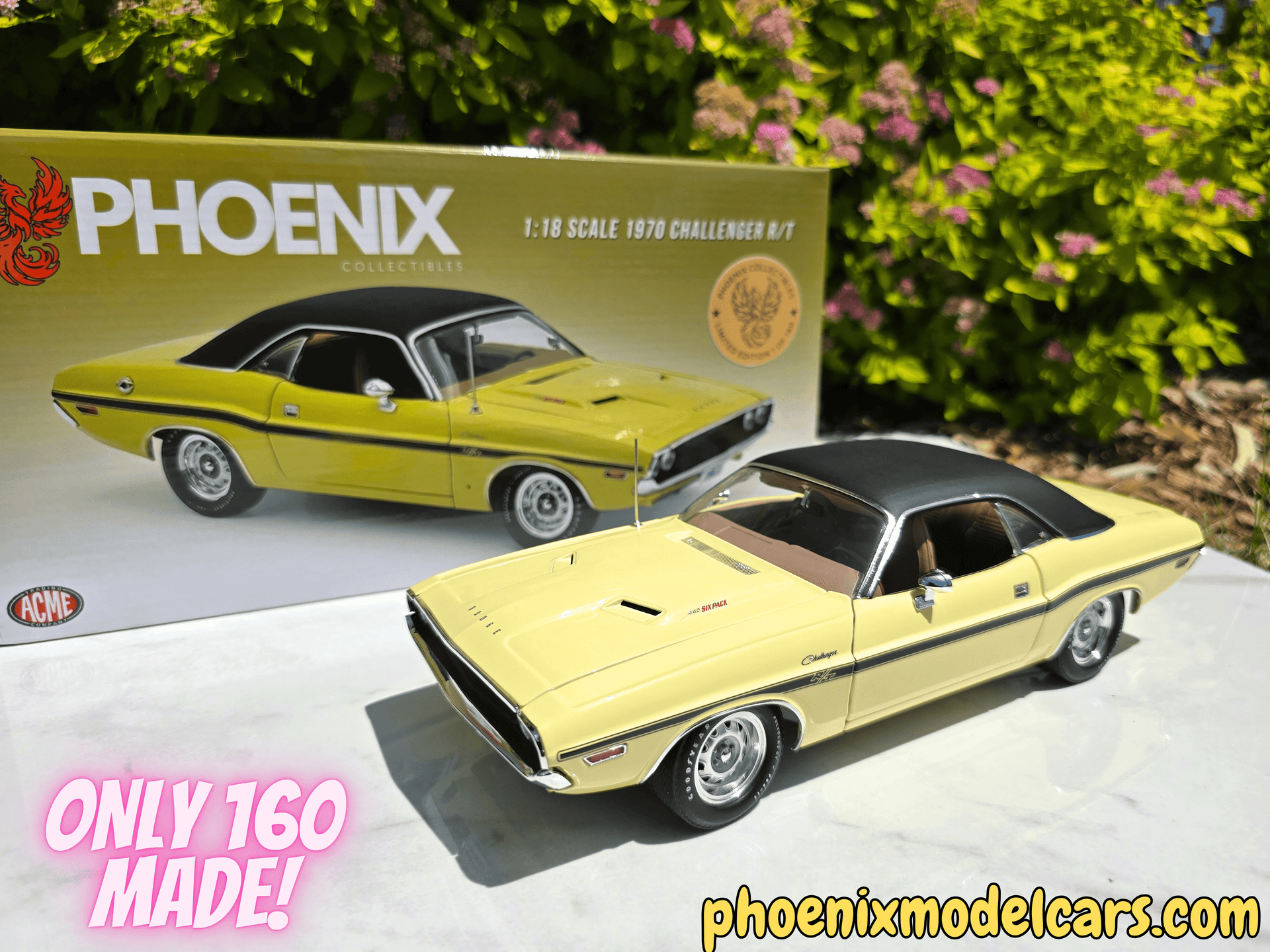 Phoenix Collectibles #1: 1970 Dodge Challenger DY2 Sunfire Yellow w/ B