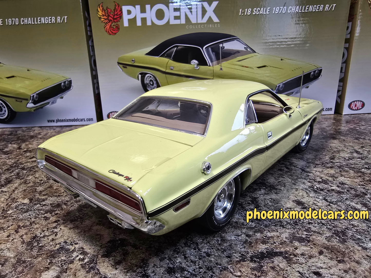 Phoenix Collectibles #1: 1970 Dodge Challenger DY2 Sunfire Yellow Hardtop Coupe