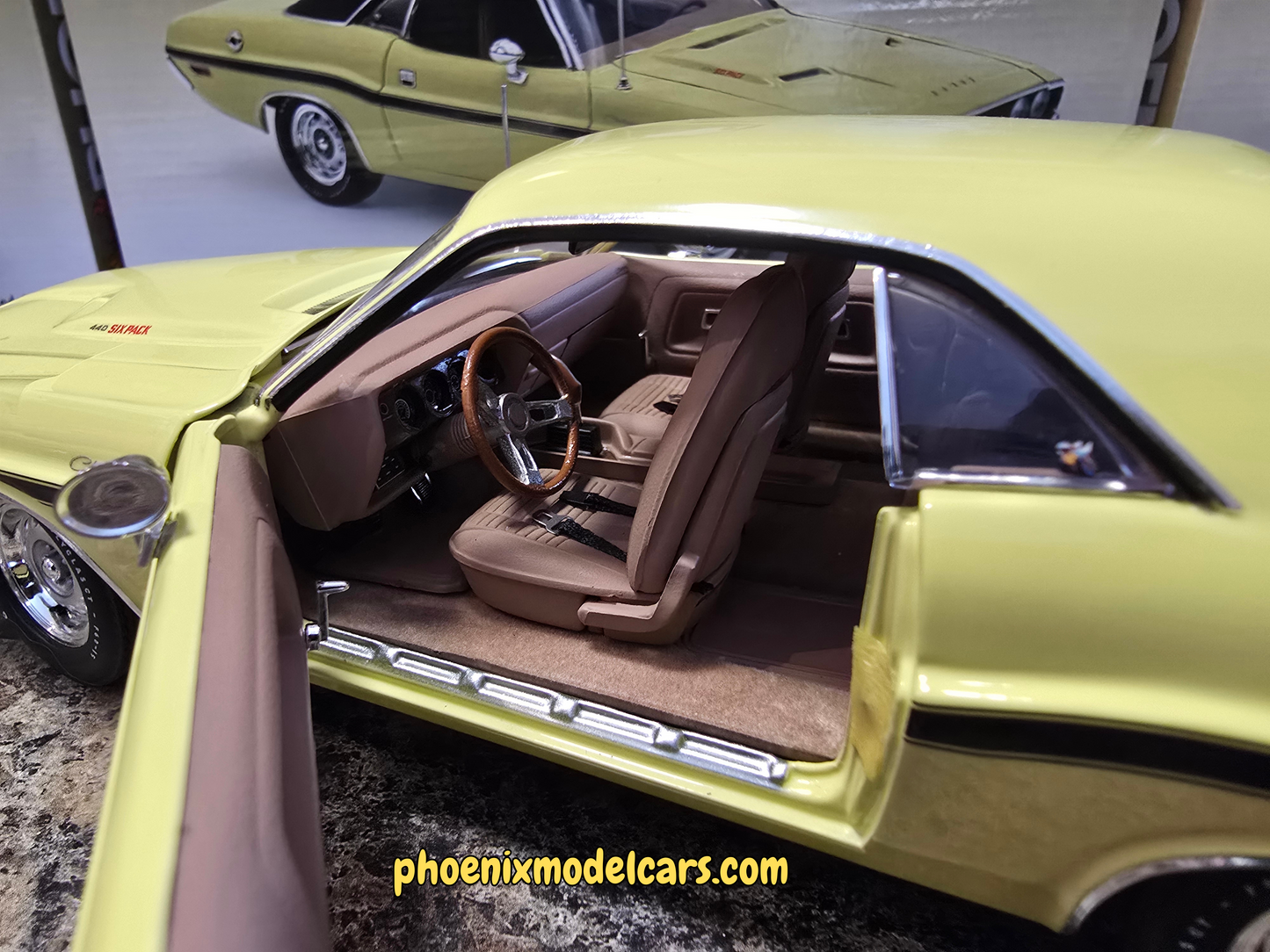 Phoenix Collectibles #1: 1970 Dodge Challenger DY2 Sunfire Yellow Hardtop Coupe
