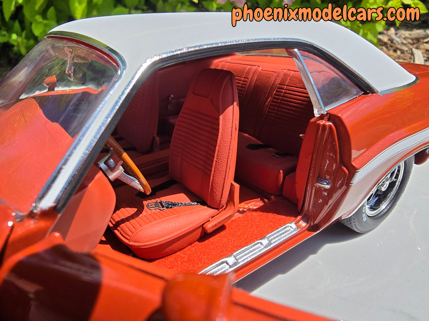 Phoenix Collectibles #2: 1970 Dodge Challenger FK5 Deep Burnt Orange w/ White Vinyl Top Coupe